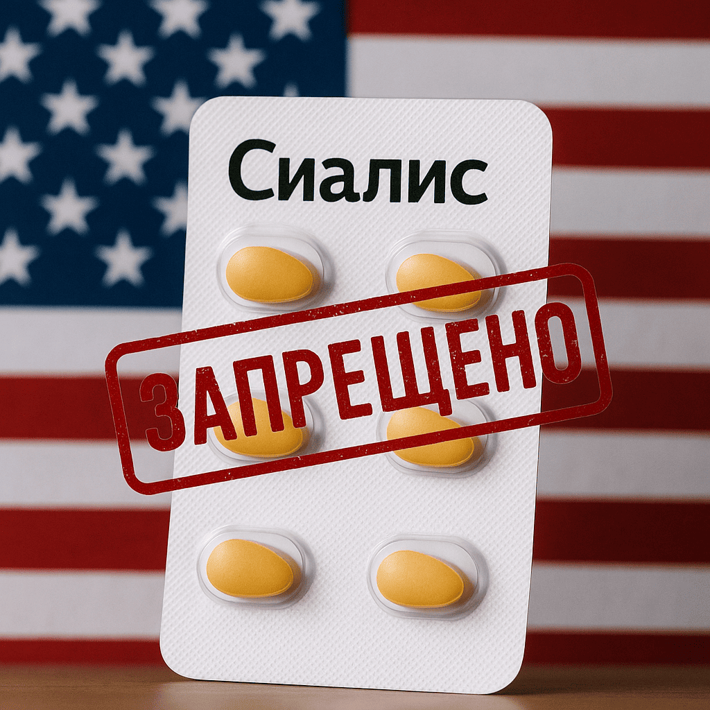 Контрафактный Сиалис с запрещённой комбинацией тадалафила и силденафила, запрещённый к ввозу в США
